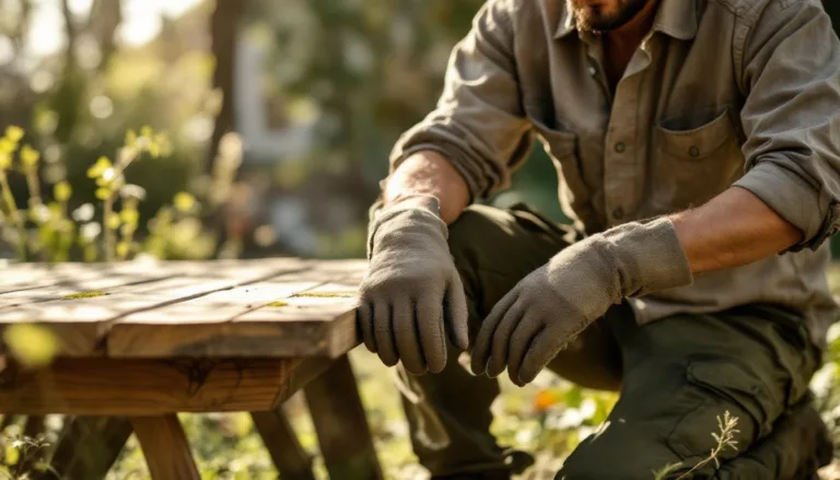 gefährlicher winterschlaf: erfahren sie, warum das umstellen ihrer gartenmöbel im winter niemals ohne handschuhe erfolgen sollte, um verletzungen und schäden zu vermeiden.