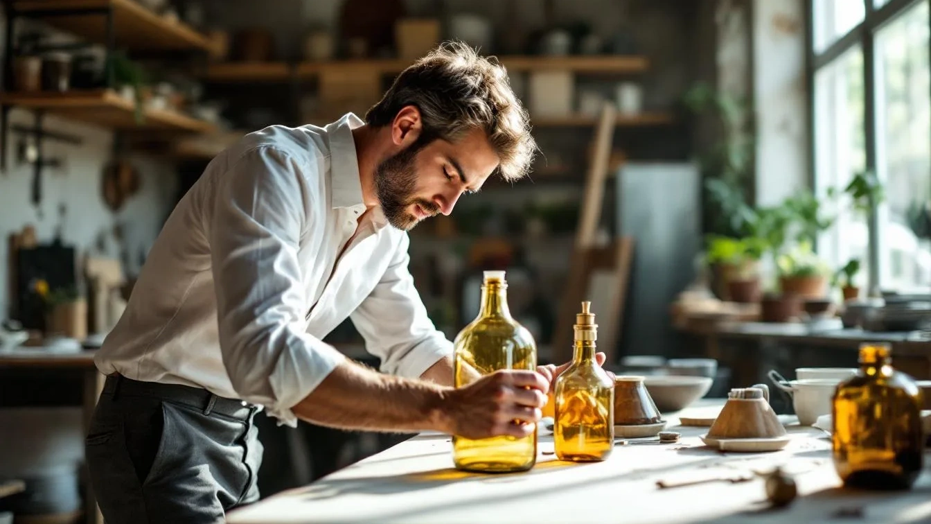 Upcycling-Trend: Ein Designer verrät, wie Sie alte Glasflaschen in edle Lampen verwandeln