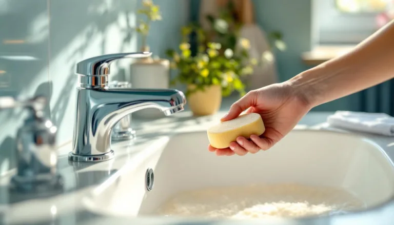 entdecken sie, wie ein 1-euro-gegenstand kalk im bad völlig ohne essig oder chemie entfernt und für strahlende sauberkeit sorgt.